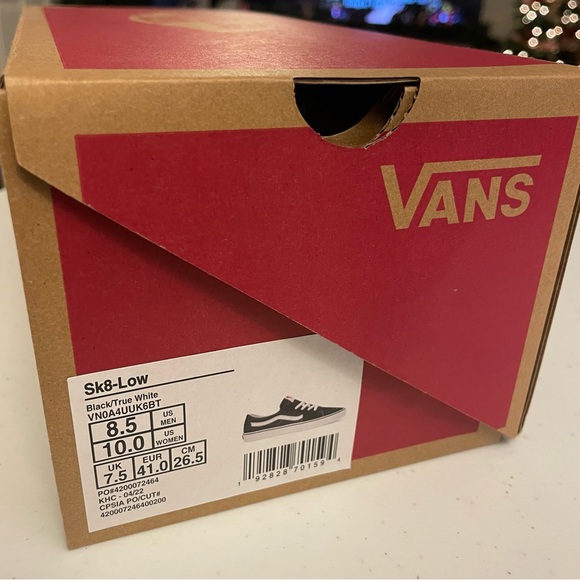 Vans Old Skool Shoes - Black/White - M8.5/W10 - Picture 3 of 6